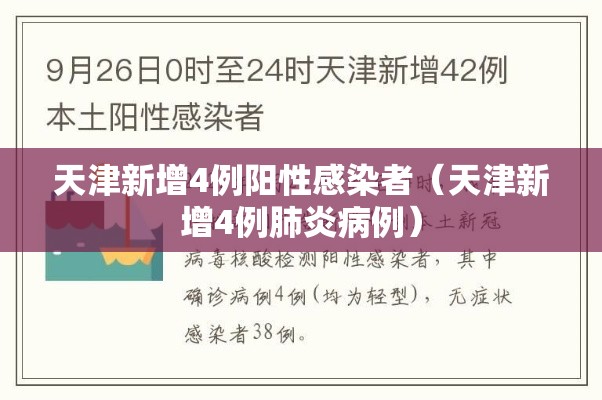 天津新增4例阳性感染者(天津新增4例肺炎病例) 天津新增4例阳性感染者(天津新增4例肺炎病例)
