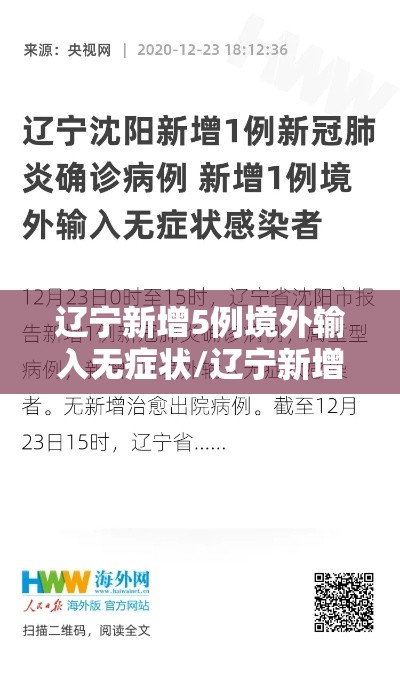 辽宁新增5例境外输入无症状/辽宁新增4例境外输入 辽宁新增5例境外输入无症状/辽宁新增4例境外输入
