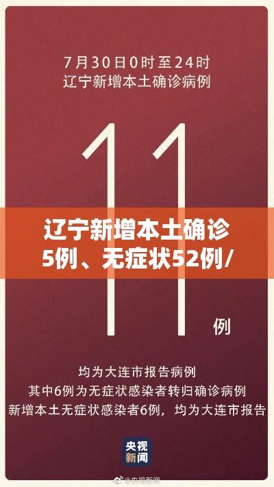 辽宁新增本土确诊5例、无症状52例/辽宁新增确诊2例 无症状感染者3例