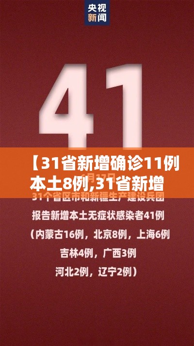 【31省新增确诊11例本土8例,31省新增12例本土确诊】 【31省新增确诊11例本土8例,31省新增12例本土确诊】