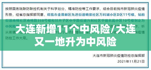 大连新增11个中风险/大连又一地升为中风险 大连新增11个中风险/大连又一地升为中风险