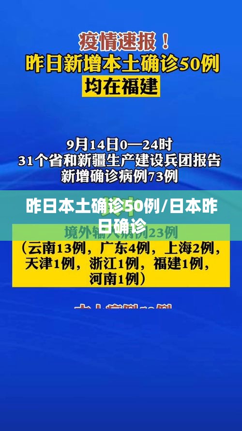 昨日本土确诊50例/日本昨日确诊 昨日本土确诊50例/日本昨日确诊