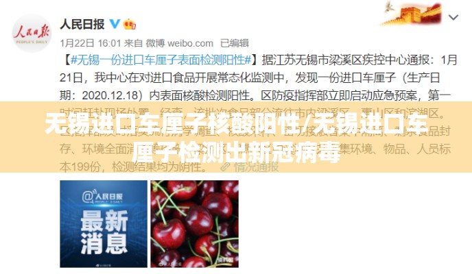 无锡进口车厘子核酸阳性/无锡进口车厘子检测出新冠病毒 无锡进口车厘子核酸阳性/无锡进口车厘子检测出新冠病毒