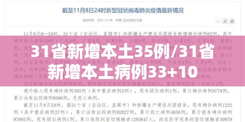 31省新增本土35例/31省新增本土病例33+10 31省新增本土35例/31省新增本土病例33+10